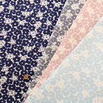 Cotton PoplinCotton 80 Lawn Ripple-printed Fabric - Flower - nomura tailor