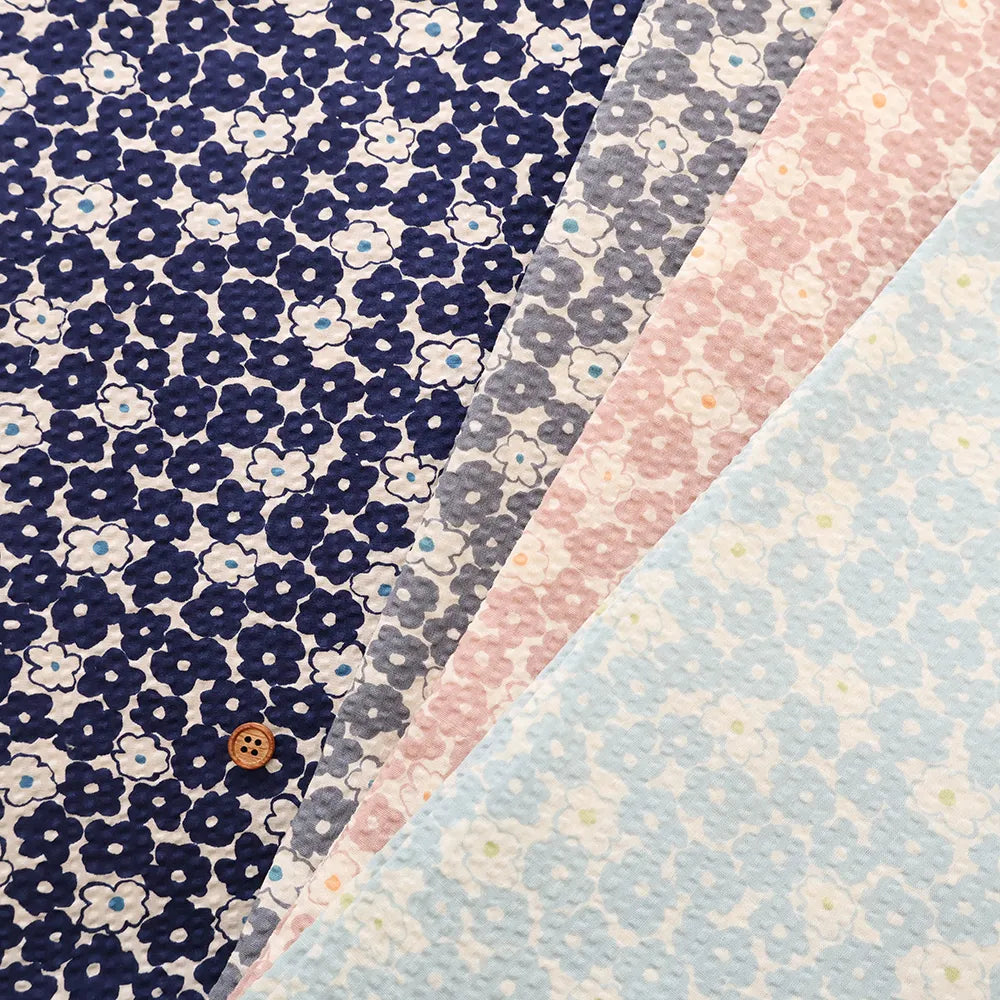 Cotton PoplinCotton 80 Lawn Ripple-printed Fabric - Flower - nomura tailor