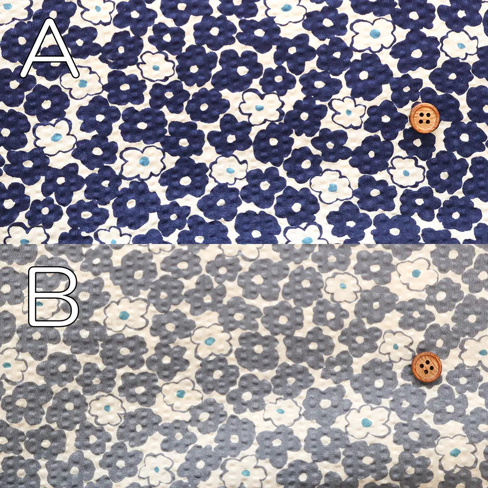 Cotton PoplinCotton 80 Lawn Ripple-printed Fabric - Flower - nomura tailor