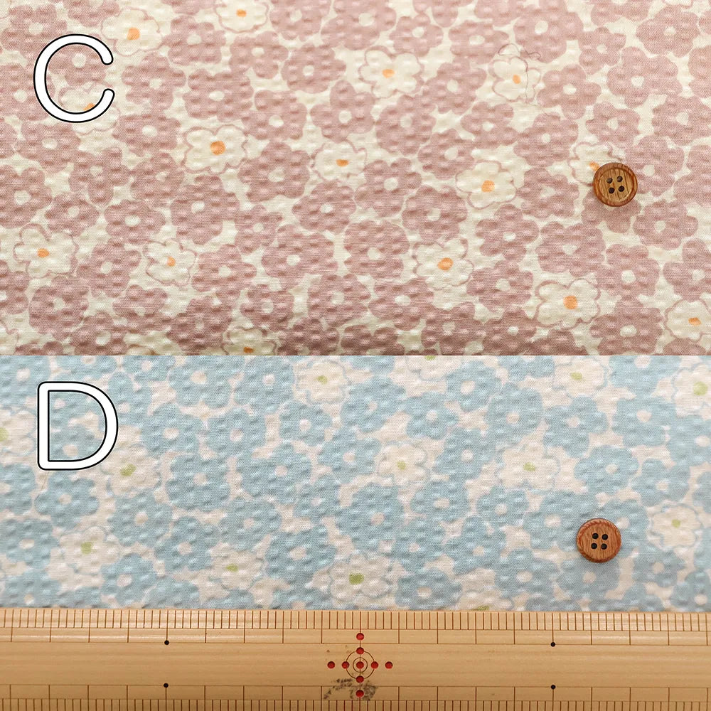 Cotton PoplinCotton 80 Lawn Ripple-printed Fabric - Flower - nomura tailor