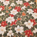 Cotton twill print fabric nuts and flowers - nomura tailor