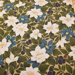 Cotton twill print fabric nuts and flowers - nomura tailor