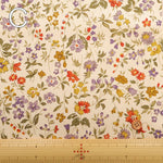 Cotton Twill Printed Fabric - Flower - nomura tailor