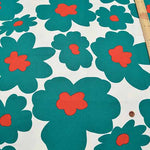 Cotton twill print fabric Scandinavian style flower - nomura tailor