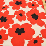 Cotton twill print fabric Scandinavian style flower - nomura tailor