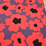 Cotton twill print fabric Scandinavian style flower - nomura tailor