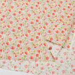 Cotton broadcloth print fabric with small flowers and strawberries - nomura tailor