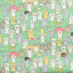 C/L Canvas Printed Fabric Party Cat - nomura tailor