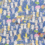 C/L Canvas Printed Fabric Party Cat - nomura tailor