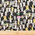 C/L Canvas Printed Fabric Party Cat - nomura tailor