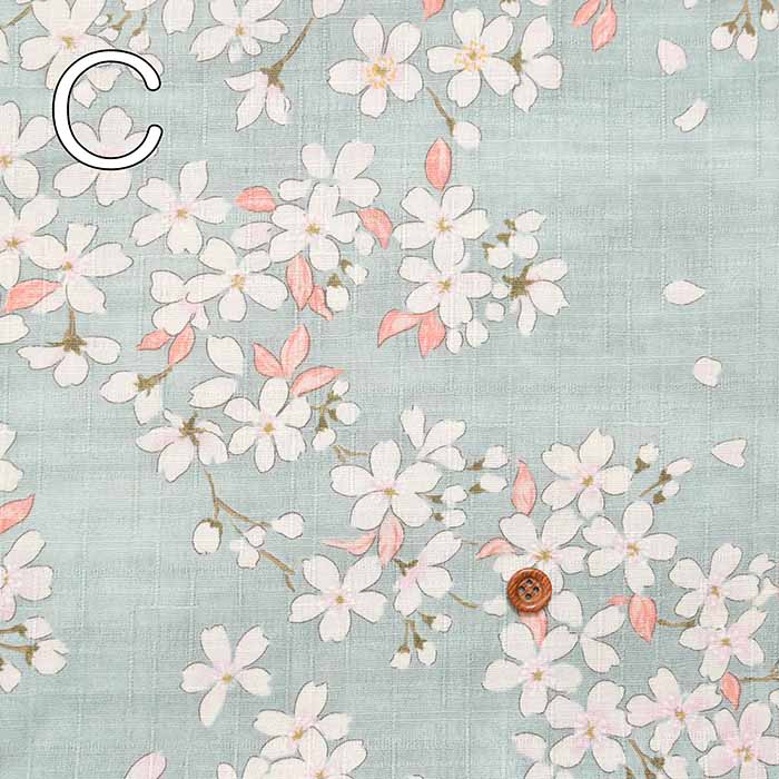 Cotton Southern Cross Japanese pattern print fabric cherry blossoms - nomura tailor