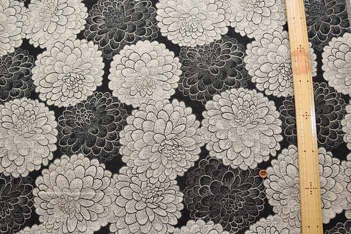 Cotton double weave jacquard fabric Chrysanthemum - nomura tailor