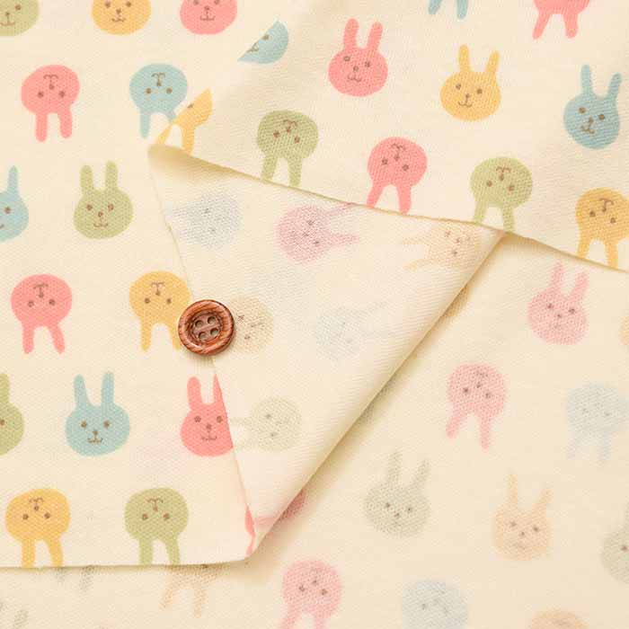 Cotton smooth printed fabric Usapyon - nomura tailor