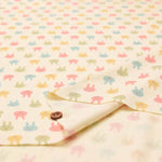 Cotton smooth printed fabric Usapyon - nomura tailor