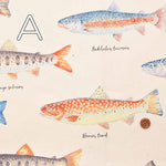 Cotton twill print fabric fish - nomura tailor