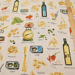 C/L canvas print fabric pasta - nomura tailor