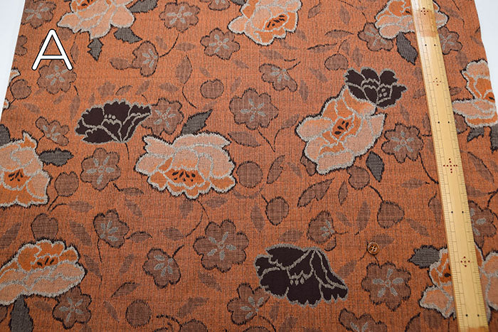 Cotton Southern Cross Printed Fabric - Flower Scattering - Tsumugi Pattern - nomura tailor