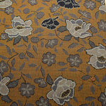 Cotton Southern Cross Printed Fabric - Flower Scattering - Tsumugi Pattern - nomura tailor