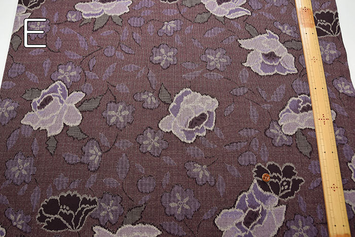 Cotton Southern Cross Printed Fabric - Flower Scattering - Tsumugi Pattern - nomura tailor