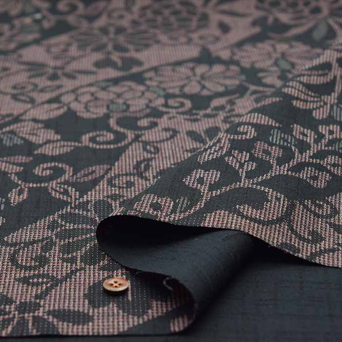 Cotton Southern Cross Printed Fabric Wave Arabesque Woven Pattern - nomura tailor