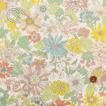 Cotton twill printed fabric Flower - nomura tailor