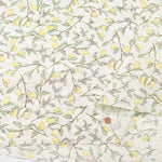 Cotton poplin ripple printed fabric Lemon - nomura tailor