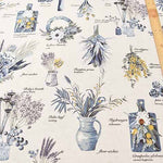 C/L Canvas Printed Fabric Dried Flower - nomura tailor