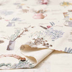 C/L Canvas Printed Fabric Dried Flower - nomura tailor