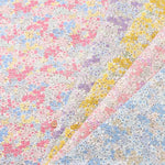 Cotton Poplin Ripple Print Fabric Flower - nomura tailor