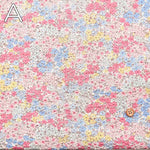 Cotton Poplin Ripple Print Fabric Flower - nomura tailor