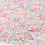 Cotton Poplin Ripple Print Fabric Flower - nomura tailor