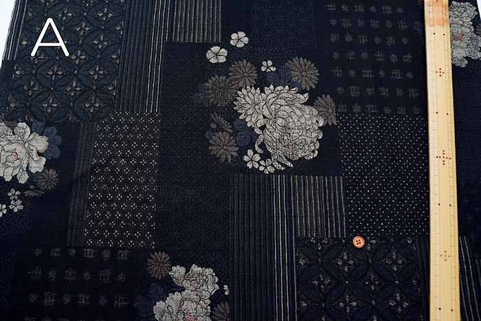 Cotton Southern Cross printed fabric Bross weave flower pattern - nomura tailor