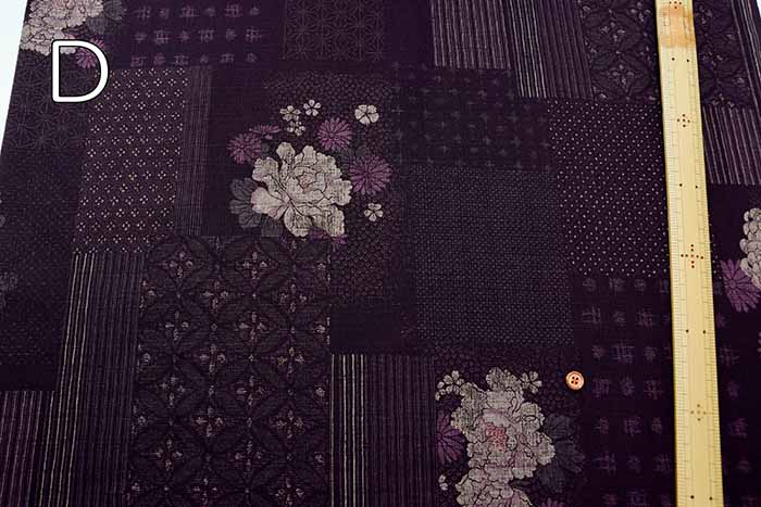 Cotton Southern Cross printed fabric Bross weave flower pattern - nomura tailor