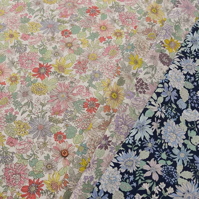 C/L Sheeting Printed Fabric Fluffed Floral - nomura tailor