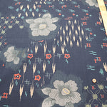 Cotton Southern Cross Fabric - Discharge Printing - Camellia Kasuri Pattern - nomura tailor