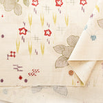 Cotton Southern Cross Fabric - Discharge Printing - Camellia Kasuri Pattern - nomura tailor
