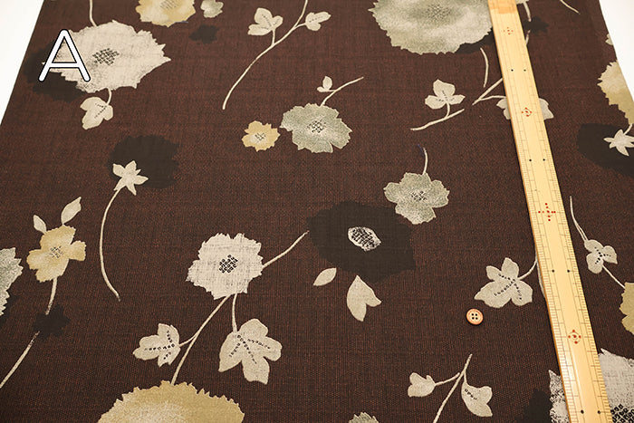 Cotton Southern Cross Fabric - Discharge Printing - Abstract Flower Tie-dye - nomura tailor