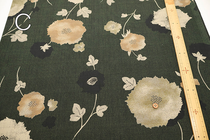 Cotton Southern Cross Fabric - Discharge Printing - Abstract Flower Tie-dye - nomura tailor