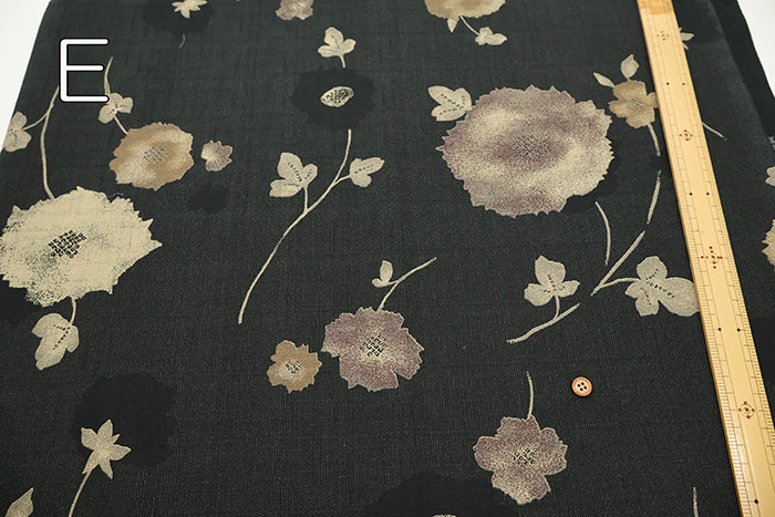 Cotton Southern Cross Fabric - Discharge Printing - Abstract Flower Tie-dye - nomura tailor