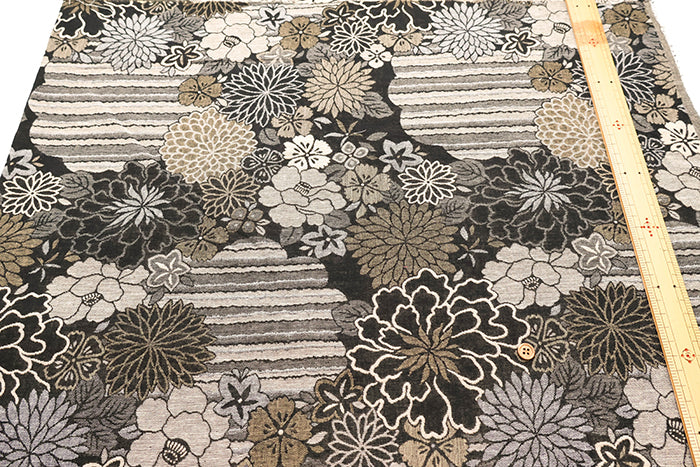 Cotton Double-layered Jacquard Fabric - Four Seasons Flower Weave - nomura tailor