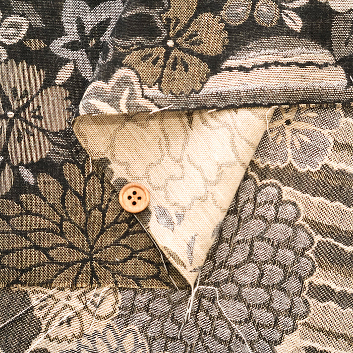 Cotton Double-layered Jacquard Fabric - Four Seasons Flower Weave - nomura tailor