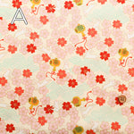 Cotton Broadcloth Fabric - Izumo Rabbit - nomura tailor