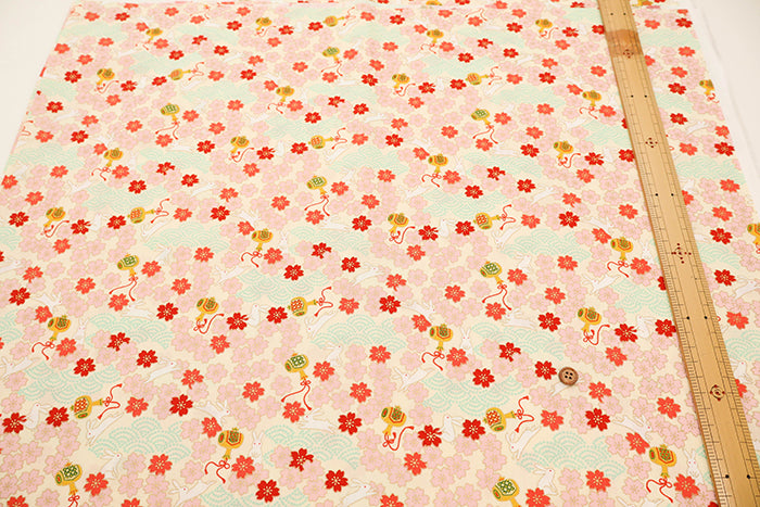 Cotton Broadcloth Fabric - Izumo Rabbit - nomura tailor