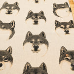 C/L Canvas Print Fabric - Shiba Dog - nomura tailor