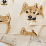 C/L Canvas Print Fabric - Shiba Dog - nomura tailor