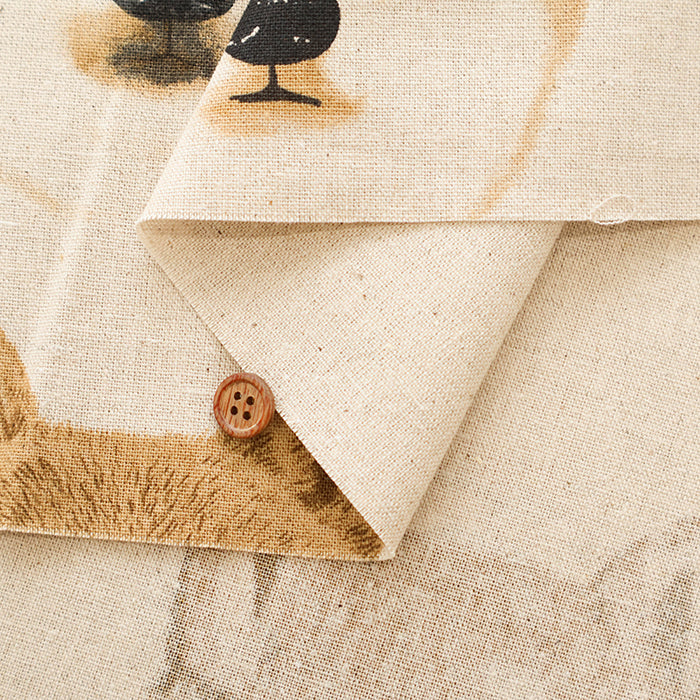 C/L Canvas Print Fabric - Shiba Dog - nomura tailor
