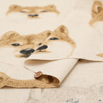 C/L Canvas Print Fabric - Shiba Dog - nomura tailor