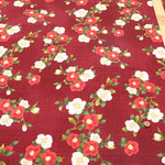 Cotton Southern Cross Printed Fabric - Camellia Pattern with Blurred Dye Effect - nomura tailor