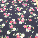 Cotton Southern Cross Printed Fabric - Camellia Pattern with Blurred Dye Effect - nomura tailor