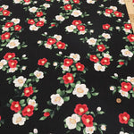 Cotton Southern Cross Printed Fabric - Camellia Pattern with Blurred Dye Effect - nomura tailor